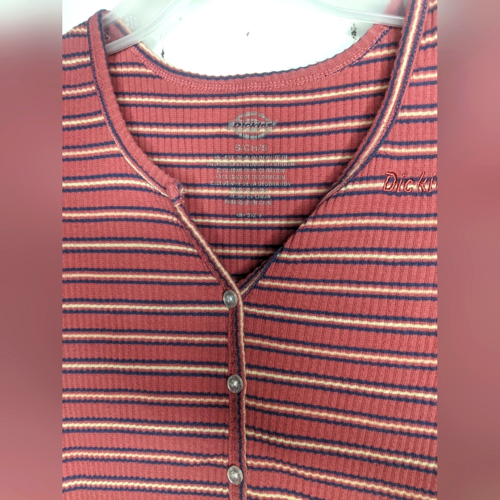 Dickies Women's Striped Crop Top - Picture 7 of 7